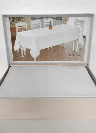 Скатертина maison d'or 160х270 rachel white