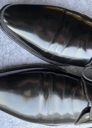 Мужские черные лакированные туфли hugo boss2 фото