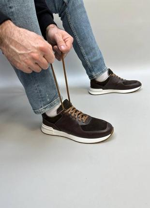 Чоловічі дизайнерські комбіновані кросівки rstyle натуральна шкіра замш 40-455 фото