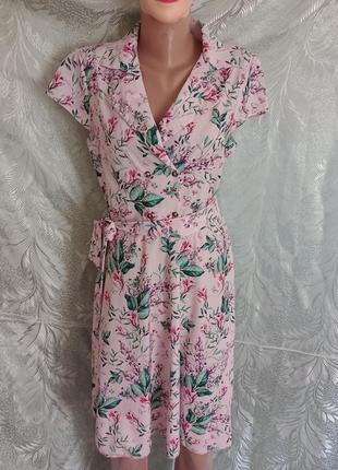 Шикарне фірміне мідітонке плаття 👗 у квітковий принт новий легкий1 фото
