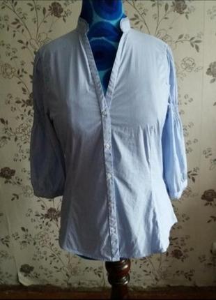 Zara стильная модная блузка с пышными рукавами1 фото