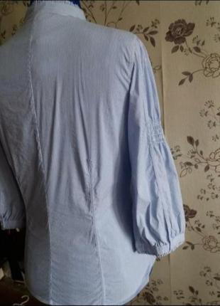 Zara стильная модная блузка с пышными рукавами3 фото