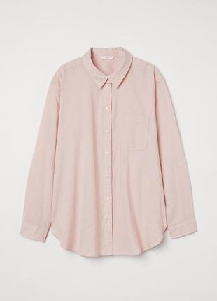 Новая рубашка h&m, лен + хлопок, большой размер, батал