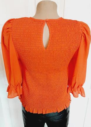 Блуза жата оранжевый шифое3 фото