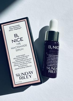 Sunday riley b3 nice 10% niacinamide serum сыворотка с ниацинамидом