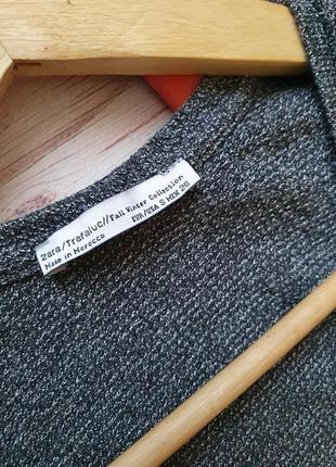 Натуральна подовжена светр кофта туніка з розрізами меланж6 фото
