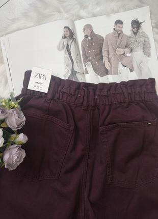 Джинсы с высокой посадкой baggy от zara, 32р, оригинал, испания10 фото