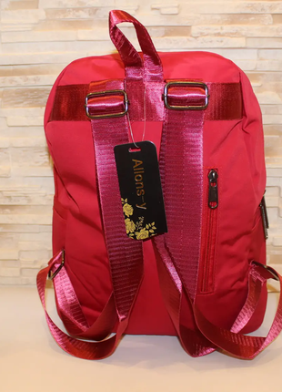 Модный красный рюкзак из плащевки код 7-88562 фото
