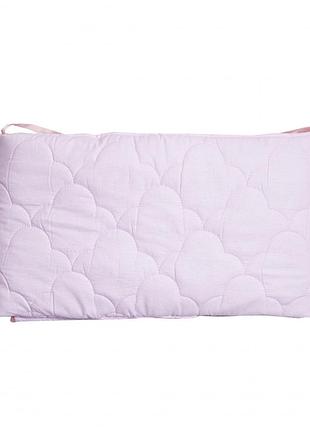 Бампер бортики на кроватку twins premium стеганый pink