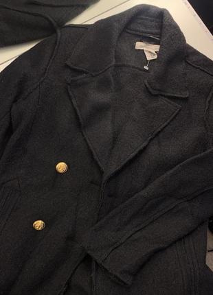 Жакет пиджак с пуговицами черный1 фото