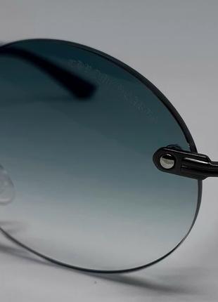 Chrome hearts сонцезахисні окуляри унісекс овальні сіро блакитний градієнт3 фото