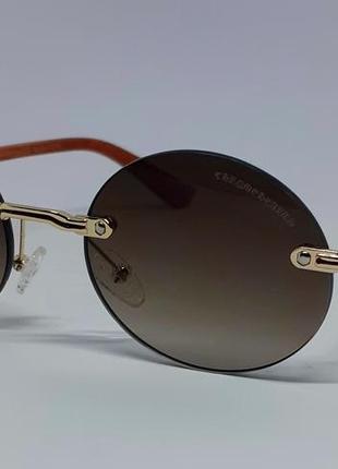 Chrome hearts сонцезахисні окуляри унісекс овальні коричневі з градіентом