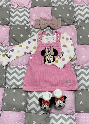 Набор primark disney сарафан + кофта / примарк 9-12 м 80 р
