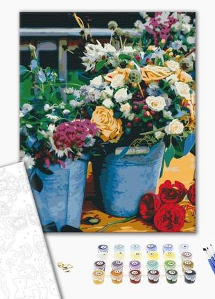 Картина за номерами 40х50 на дерев'яному підрамнику "радість флориста" bs52442