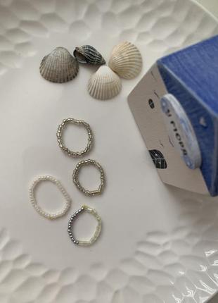 Колечки, кольца, кольцо из бисера на резиночке1 фото