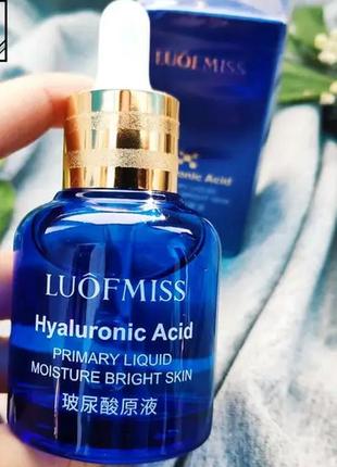 Сироватка для обличчя luofmiss hyaluronic acid з гіалуроновою кислотою 30ml