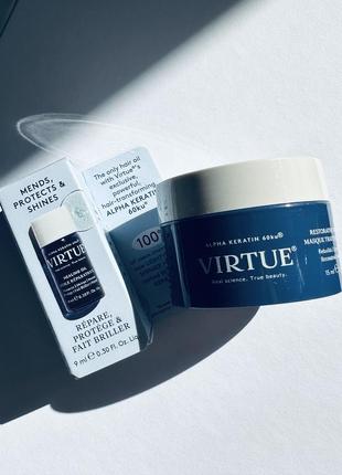 Virtue restorative, hydrating treatment hair mask with keratin інтенсивна відновлююча маска та масло для волосся