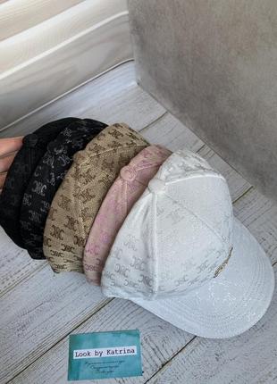 Кепка бейсболка черная с принтом