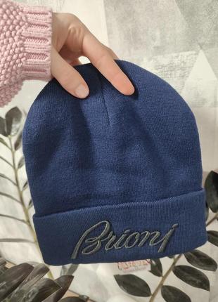 Sale ‼️ шапка унісекс 💙 шапка синя, шапка в стилі бріоні brioni шапка чоловіча сіра