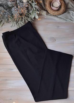 Черные женские прямые брюки премиум класса3 фото