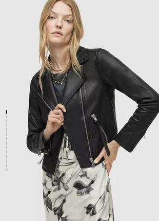 Allsaints - кожаная куртка dalby biker