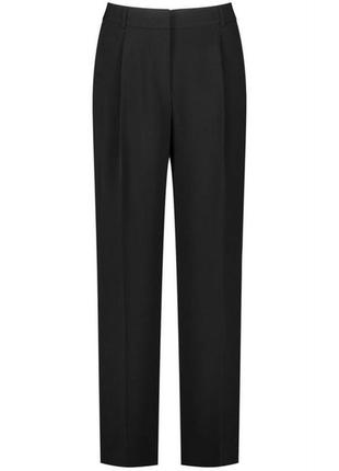 Черные женские прямые брюки премиум класса