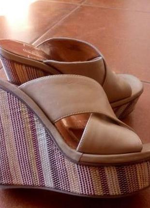 Кожаные босоножки сабо bcb (walker)