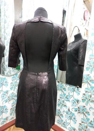 Стильне вишукане плаття в паєтках з відкритою спиною2 фото