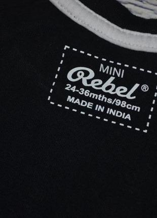 2 - 3 года 98 см обалдено крутая фирменная футболка футболочка стиляге rebel рейбел7 фото