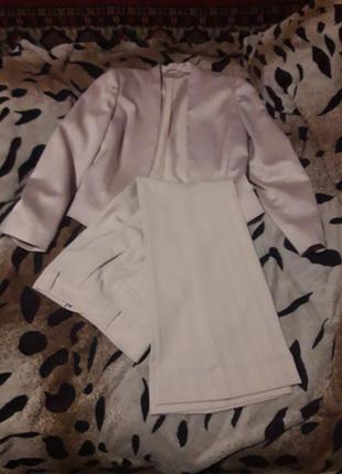 Брендовые брючки с золотистой нитью, 42-44рр