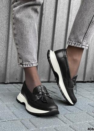 Мокасины кожа