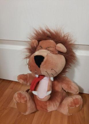 Мягкая игрушка лев 31см львенок