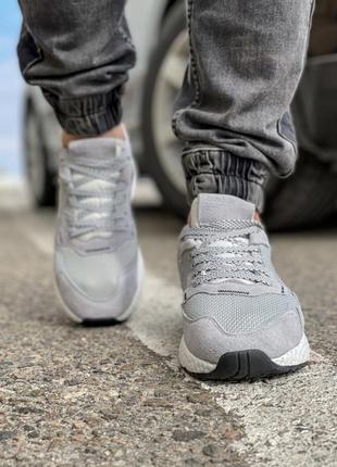 Кроссовки adidas nite jogger boost 3m серые3 фото