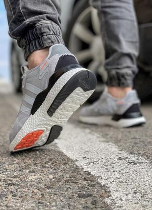 Кроссовки adidas nite jogger boost 3m серые5 фото