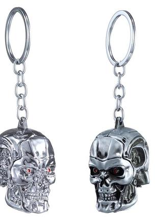 Брелок для ключей "терминатор / terminator" silver. брелок металлический на ключи. брелок мужской, женский3 фото