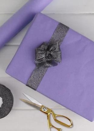 Бумага упаковочная крашенная в смеси фиолетовая, рулон 8м*58 см, 65 г/м²