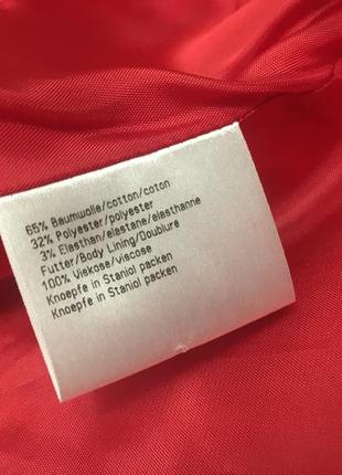 Червоний вінтажний однобортний   жакет блейзер basler jeans10 фото