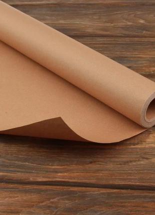 Папір пакувальний крафт двосторонній "гірчиця", рулон 8м*70см, щільність 80 г/м²