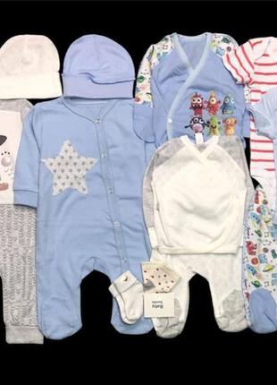 Гарний набір одягу для новонародженого хлопчика, якісний одяг для немовлят, весна-літо, зріст 62 см, бавовна1 фото