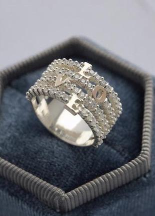 Серебряная кольца 925 пробы с пластинами золота 375 пробы