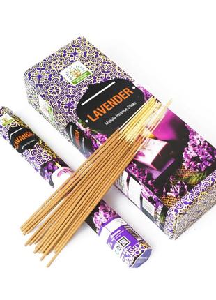 Аромапалочки благовония для дома лаванда (шестигранник) namaste india