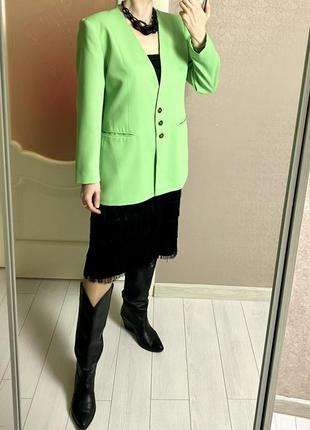 Піджак без лацканів весняного кольору2 фото