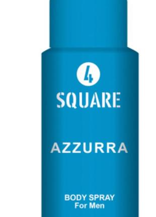 Мужской дезодорант-спрей 4 square azzura, 150 мл