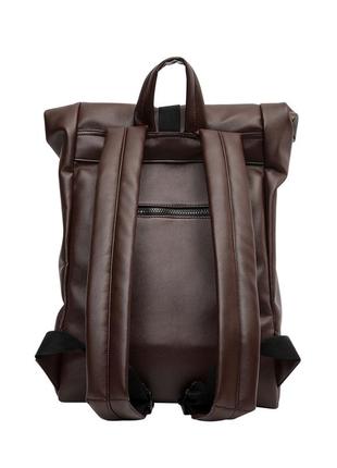 Жіночий рюкзак sambag rolltop one шоколадний9 фото