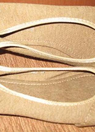 Бежеві балетки текстиль just women р37 нові