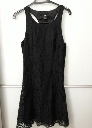 Платье с кружевом, платье h&amp;m