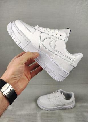 Женские кроссовки nike air force 1 pixel white3 фото