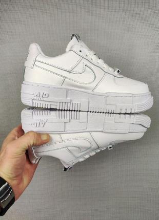 Женские кроссовки nike air force 1 pixel white5 фото