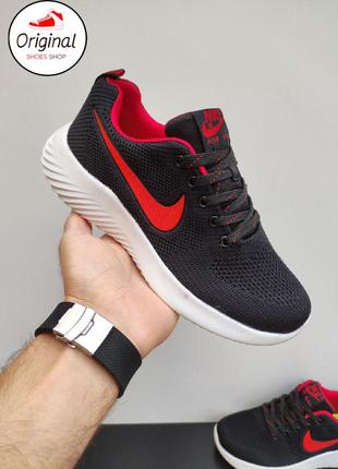 Мужские кроссовки nike air max black/red