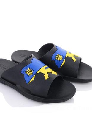Чоловічі шльопанці патріотичні